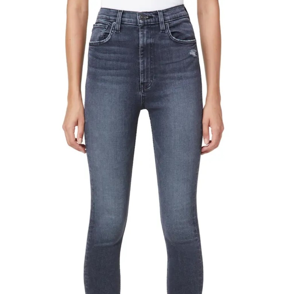 Hudson Centerfold Extended High Waist Skinny Zip Hem Jeans In Noche